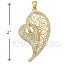 P 002 Gold Layered CZ Charm